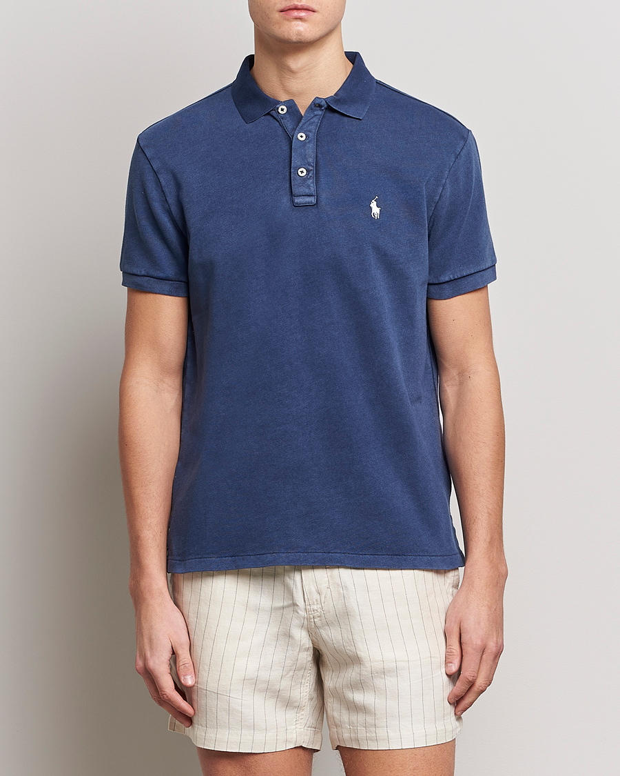 Uomini | Polo | Polo Ralph Lauren | Custom Fit Spa Terry Polo Newport Navy