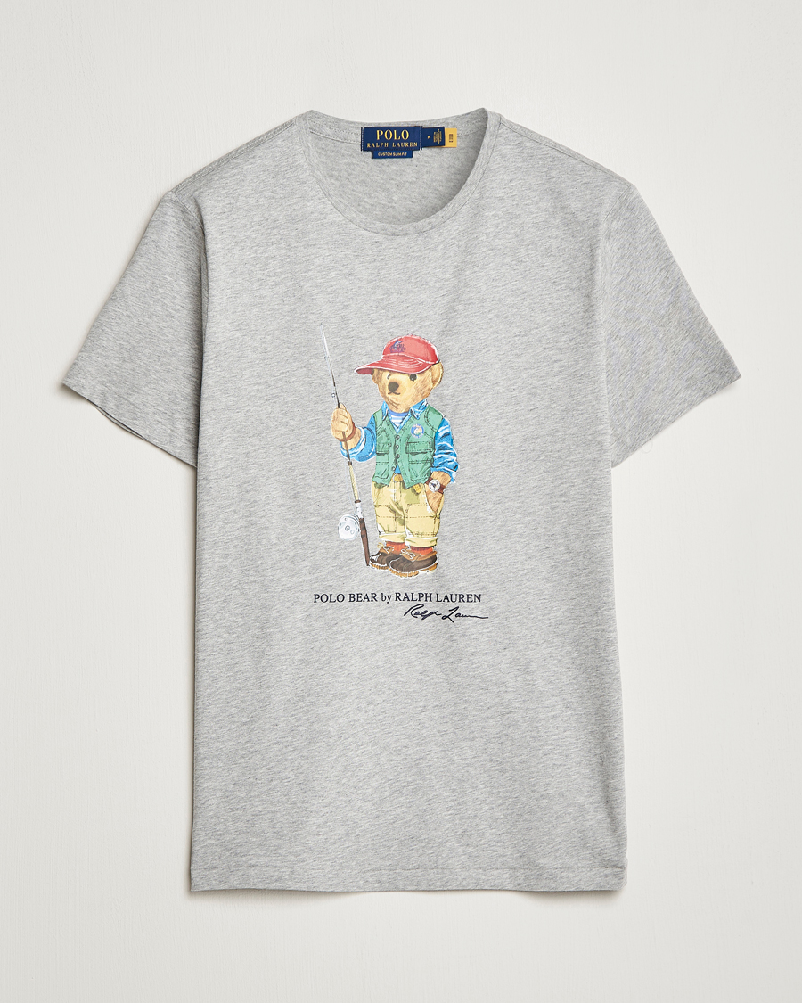 Uomini | T-shirt | Polo Ralph Lauren | Printed Heritage Bear Crew Neck T-Shirt Andover Heather