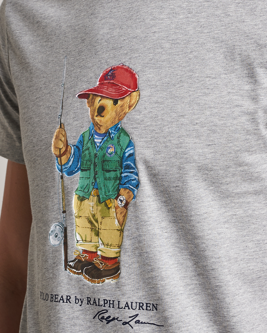 Uomini | T-shirt | Polo Ralph Lauren | Printed Heritage Bear Crew Neck T-Shirt Andover Heather