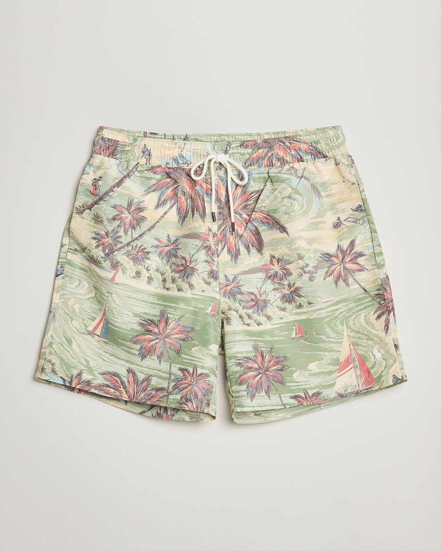 Uomini | Costumi da bagno | Polo Ralph Lauren | Hawaiian Bazar Swimshorts Beach Green