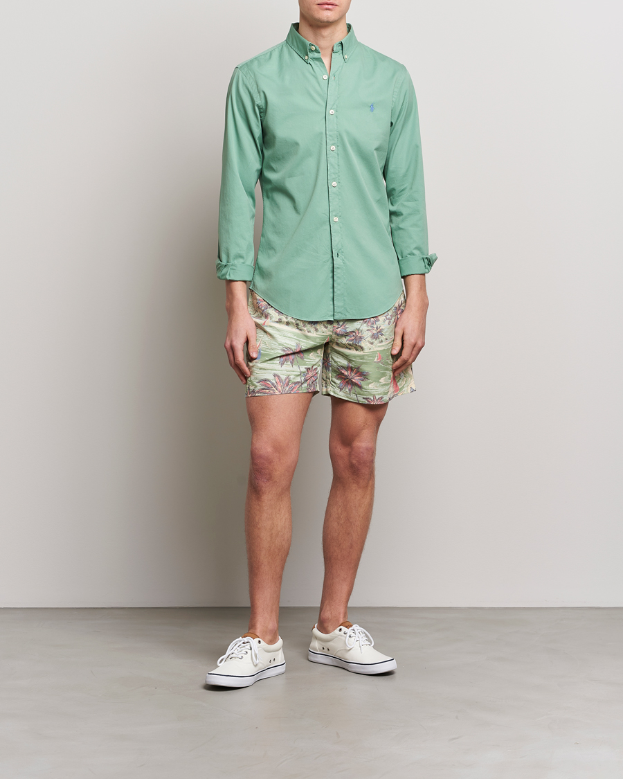 Uomini | Costumi da bagno | Polo Ralph Lauren | Hawaiian Bazar Swimshorts Beach Green