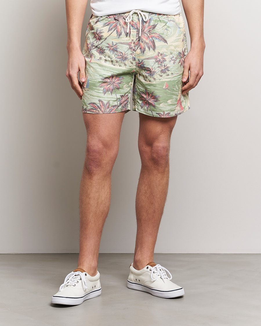 Uomini | Costumi da bagno | Polo Ralph Lauren | Hawaiian Bazar Swimshorts Beach Green