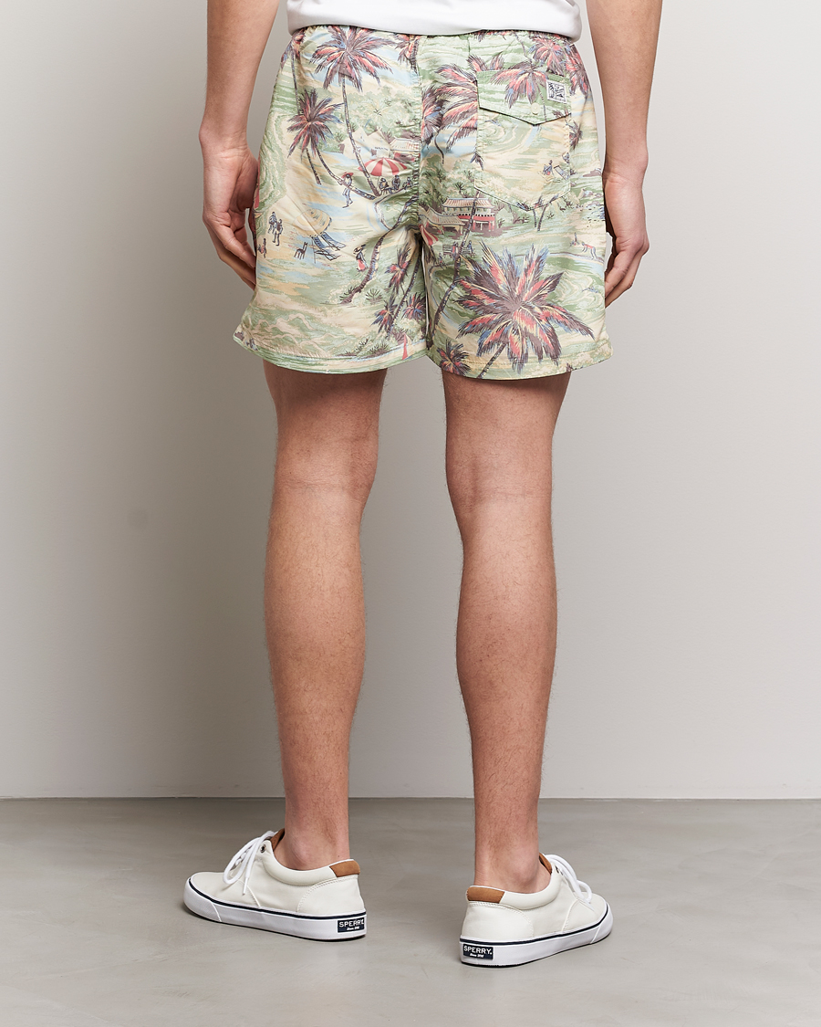 Uomini | Costumi da bagno | Polo Ralph Lauren | Hawaiian Bazar Swimshorts Beach Green