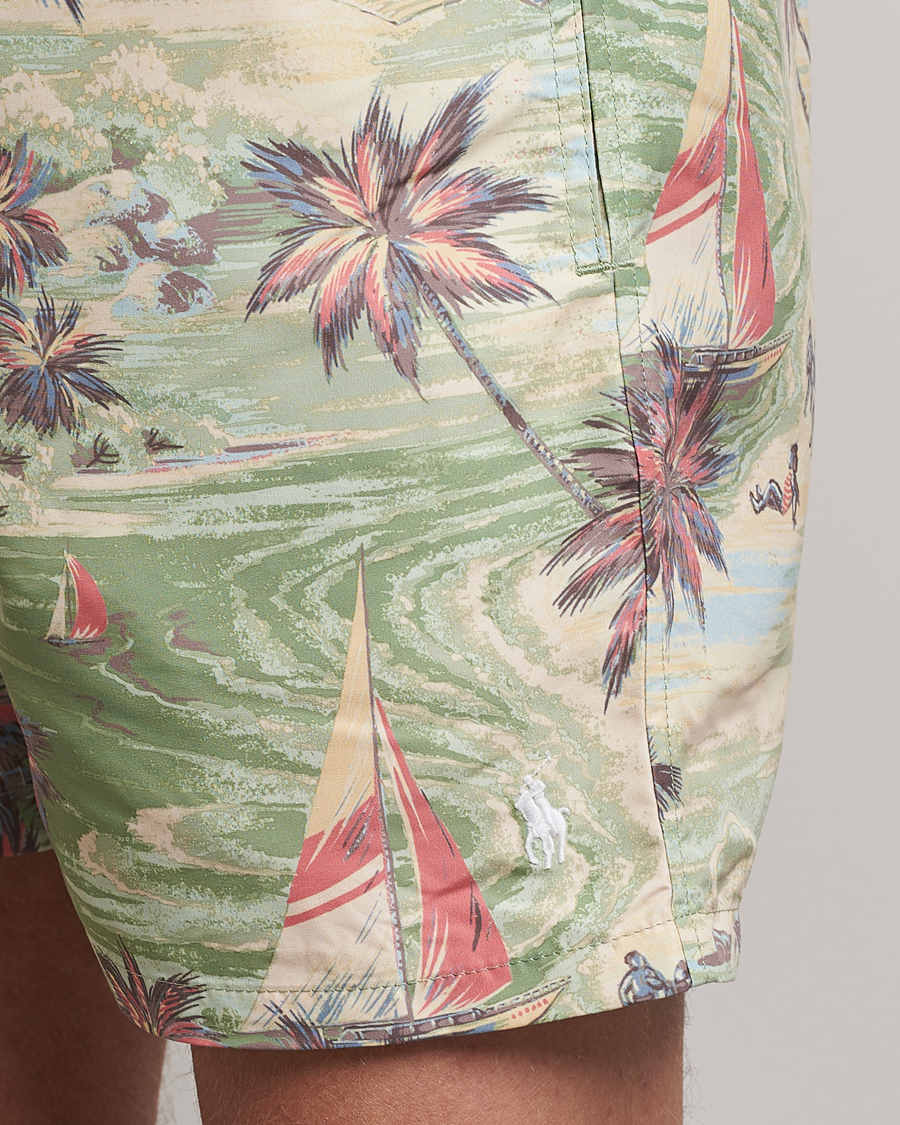 Uomini | Costumi da bagno | Polo Ralph Lauren | Hawaiian Bazar Swimshorts Beach Green
