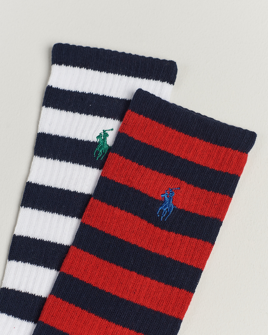 Uomini | Biancheria intima | Polo Ralph Lauren | Striped 2-Pack Sock Red/Navy