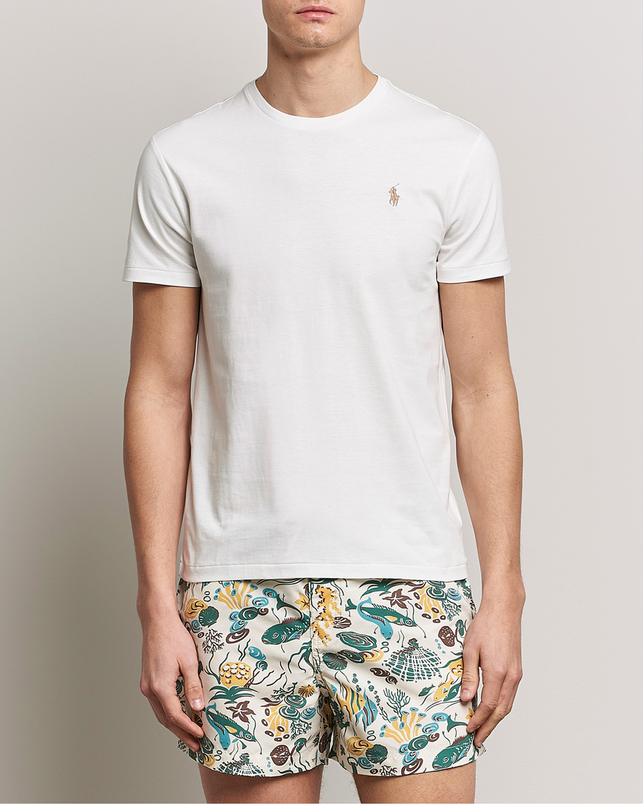Uomini | T-shirt | Polo Ralph Lauren | Crew Neck T-Shirt Deckwash White