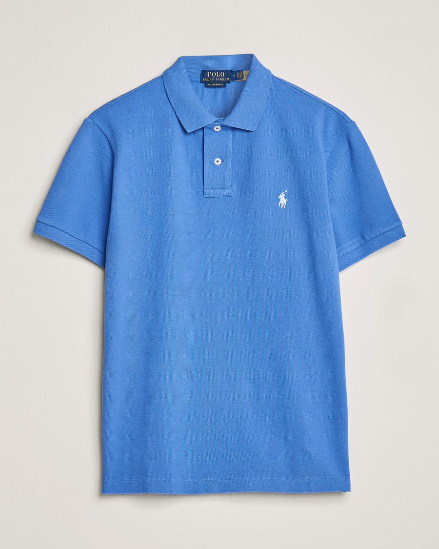 Uomini | Polo | Polo Ralph Lauren | Custom Slim Fit Polo Maidstone Blue