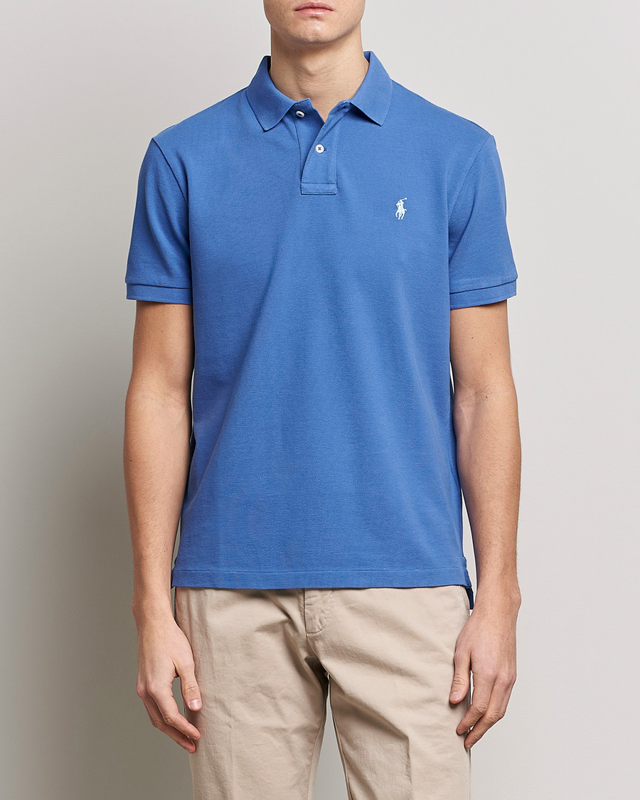 Uomini | Polo | Polo Ralph Lauren | Custom Slim Fit Polo Maidstone Blue