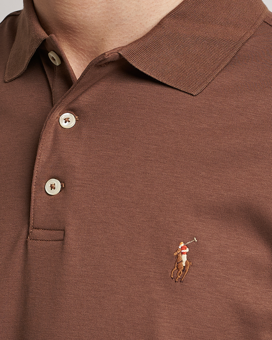 Uomini | Polo | Polo Ralph Lauren | Pima Cotton Polo Luggage Brown