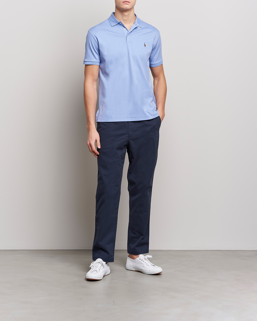 Uomini | Polo | Polo Ralph Lauren | Luxury Pima Cotton Polo Lafayette Blue