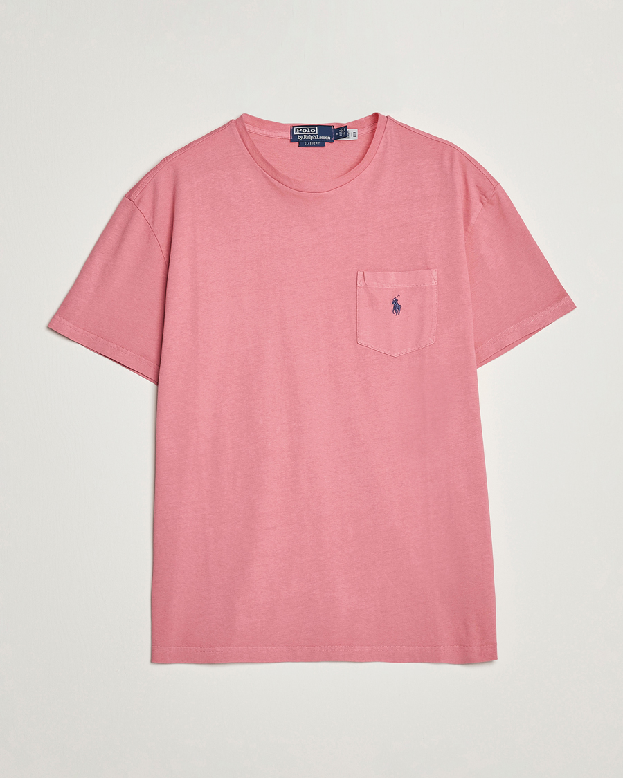 Uomini | T-shirt | Polo Ralph Lauren | Cotton/Linen Crew Neck T-Shirt Desert Rose