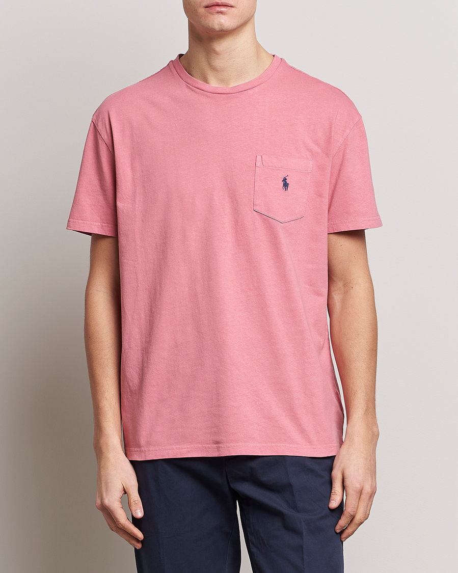 Uomini | T-shirt | Polo Ralph Lauren | Cotton/Linen Crew Neck T-Shirt Desert Rose