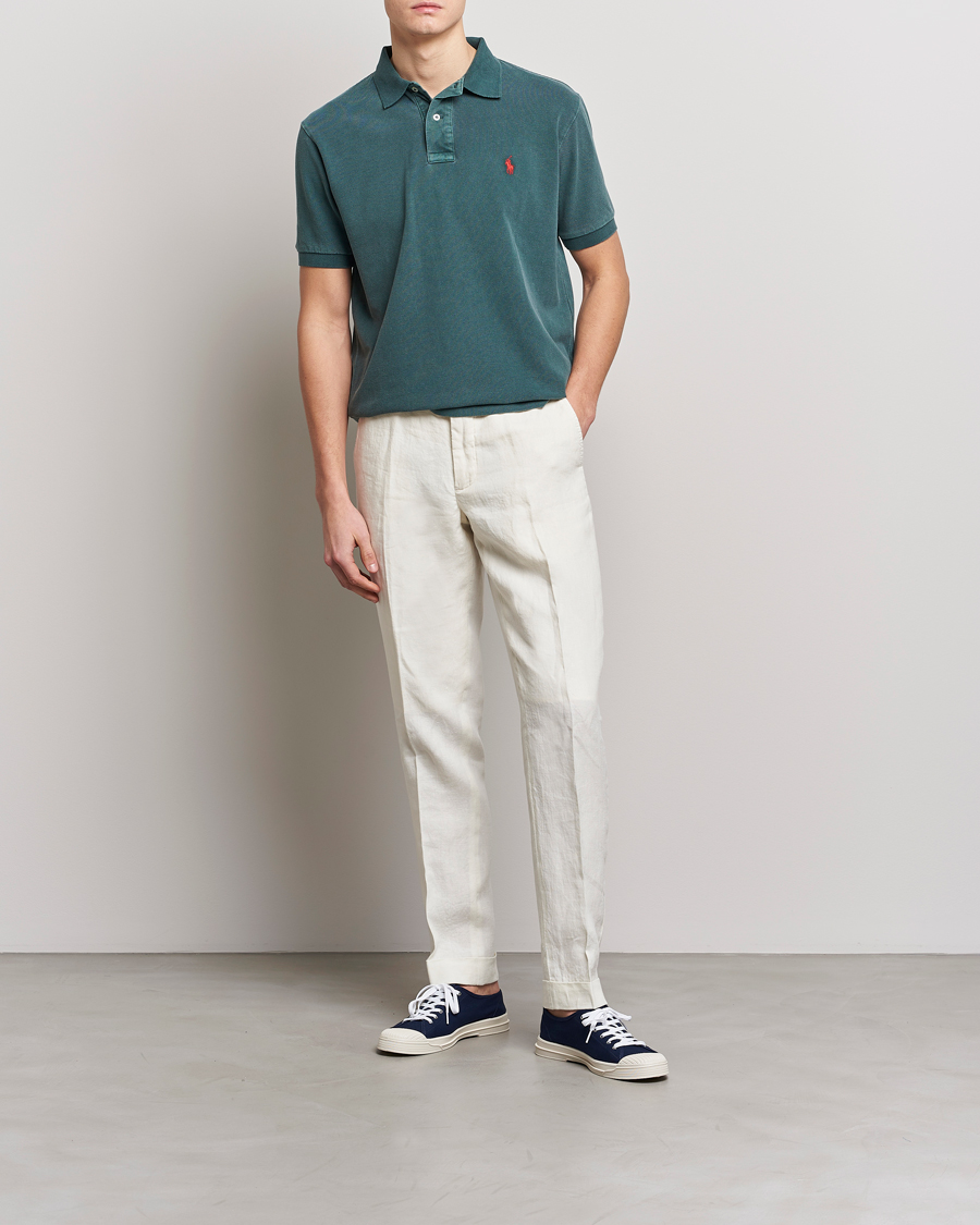 Uomini | Polo | Polo Ralph Lauren | Heritage Mesh Polo Forest Green