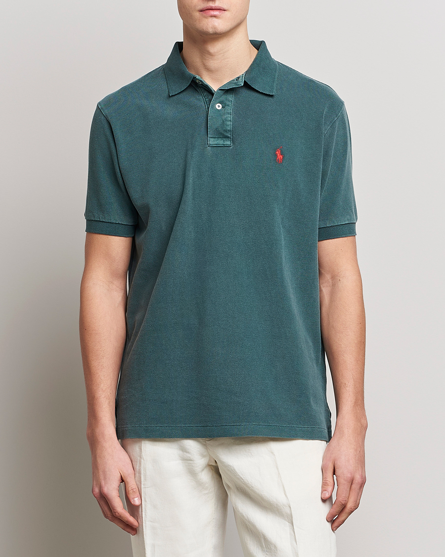 Uomini | Polo | Polo Ralph Lauren | Heritage Mesh Polo Forest Green