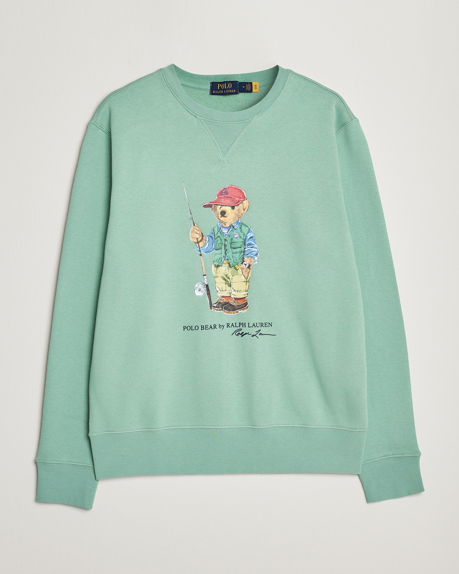 Uomini | Maglieria | Polo Ralph Lauren | Printed Fishing Bear Crew Neck Sweatshirt Faded Mint