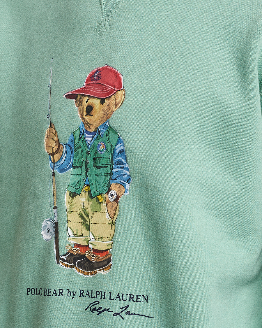 Uomini | Maglieria | Polo Ralph Lauren | Printed Fishing Bear Crew Neck Sweatshirt Faded Mint