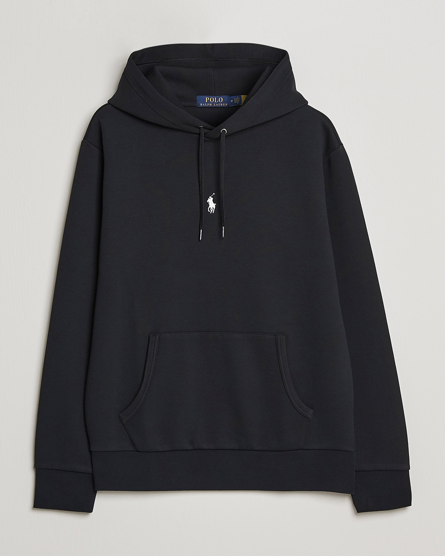 Uomini | Maglieria | Polo Ralph Lauren | Double Knit Center Logo Hoodie Black