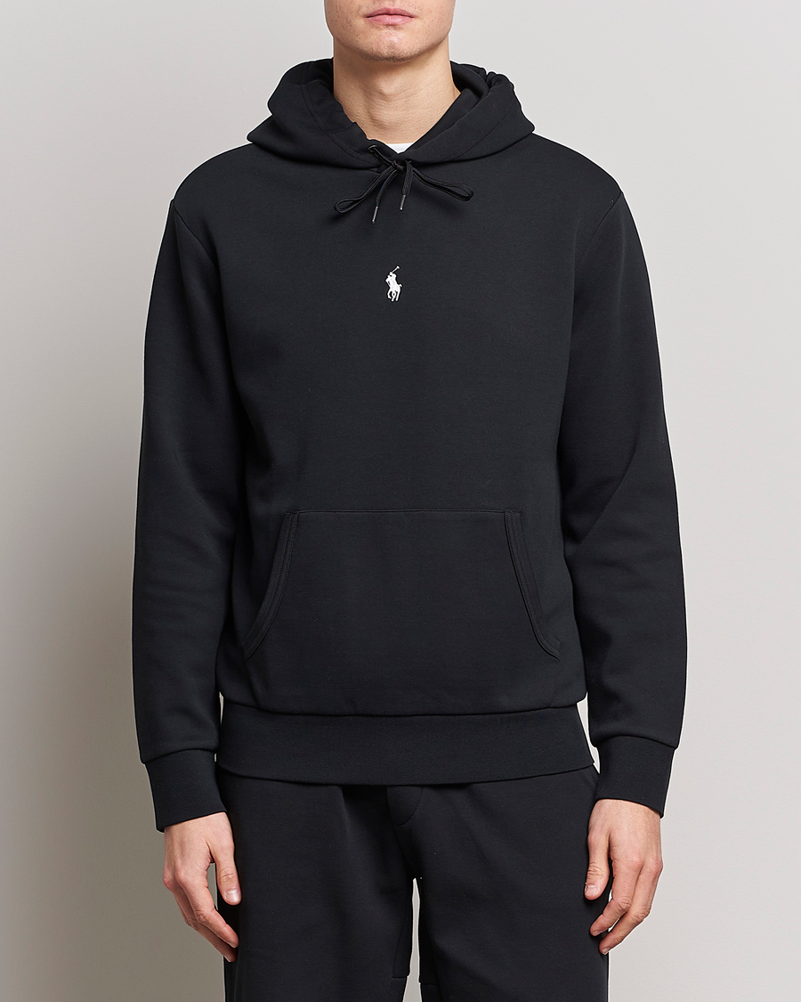 Uomini | Maglieria | Polo Ralph Lauren | Double Knit Center Logo Hoodie Black
