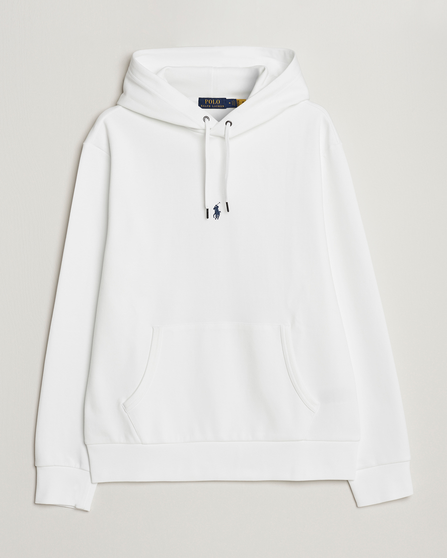 Uomini | Maglieria | Polo Ralph Lauren | Double Knit Center Logo Hoodie White