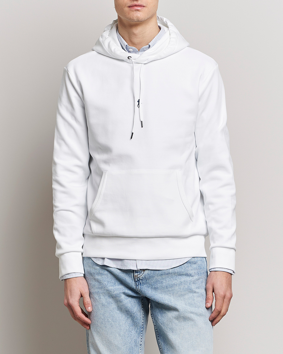 Uomini | Maglieria | Polo Ralph Lauren | Double Knit Center Logo Hoodie White