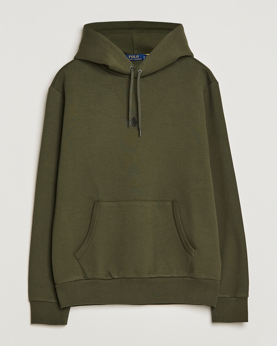 Uomini | Maglieria | Polo Ralph Lauren | Double Knit Center Logo Hoodie Company Olive