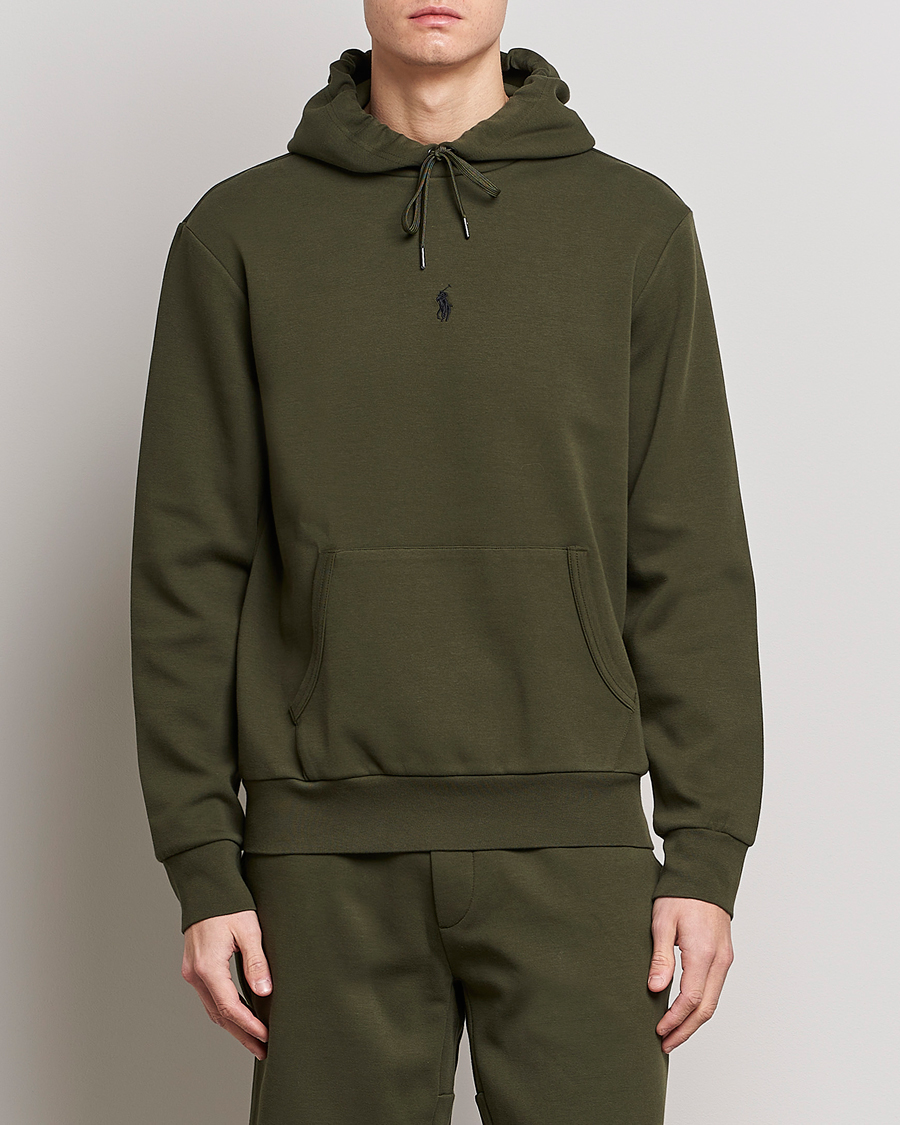 Uomini | Maglieria | Polo Ralph Lauren | Double Knit Center Logo Hoodie Company Olive