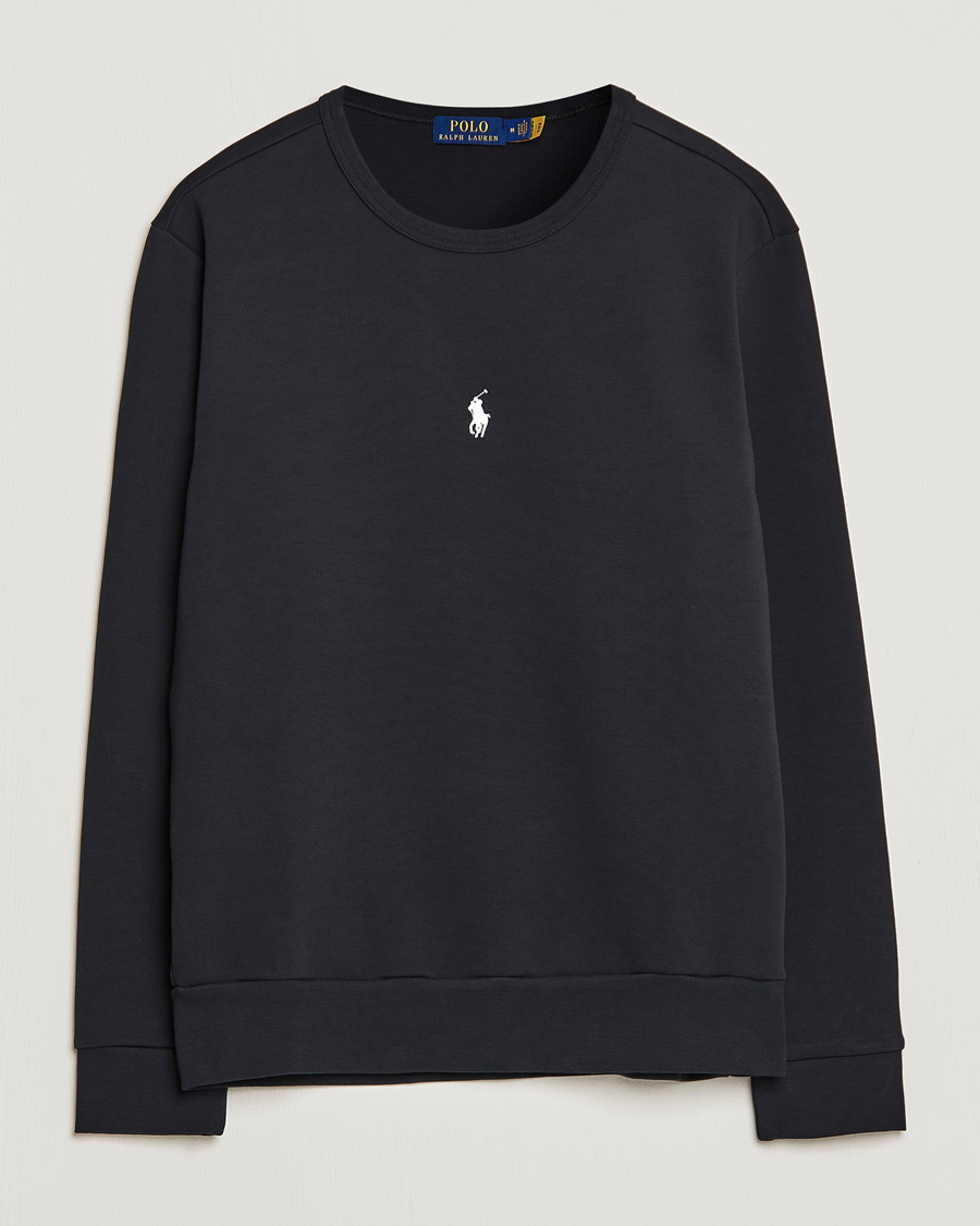 Uomini | Maglieria | Polo Ralph Lauren | Double Knit Center Logo Sweatshirt Black