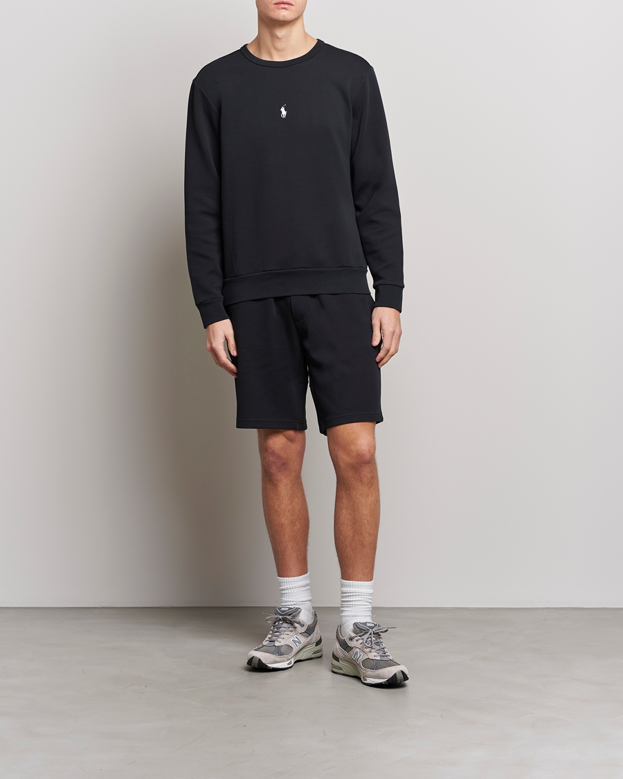 Uomini | Maglieria | Polo Ralph Lauren | Double Knit Center Logo Sweatshirt Black