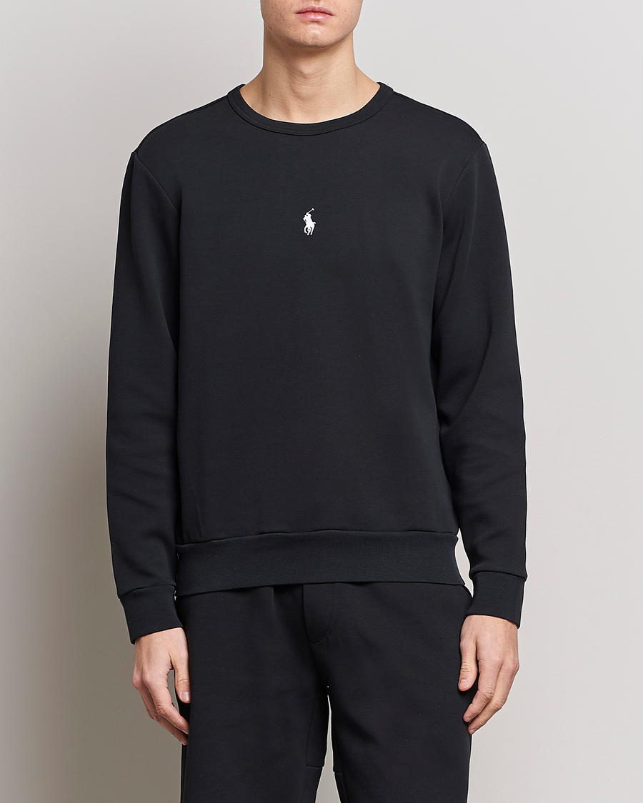 Uomini | Maglieria | Polo Ralph Lauren | Double Knit Center Logo Sweatshirt Black