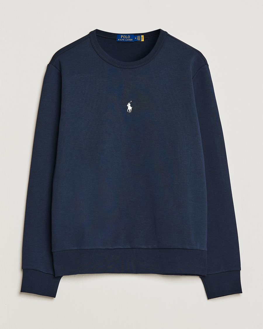 Uomini | Maglieria | Polo Ralph Lauren | Double Knit Center Logo Sweatshirt Aviator Navy