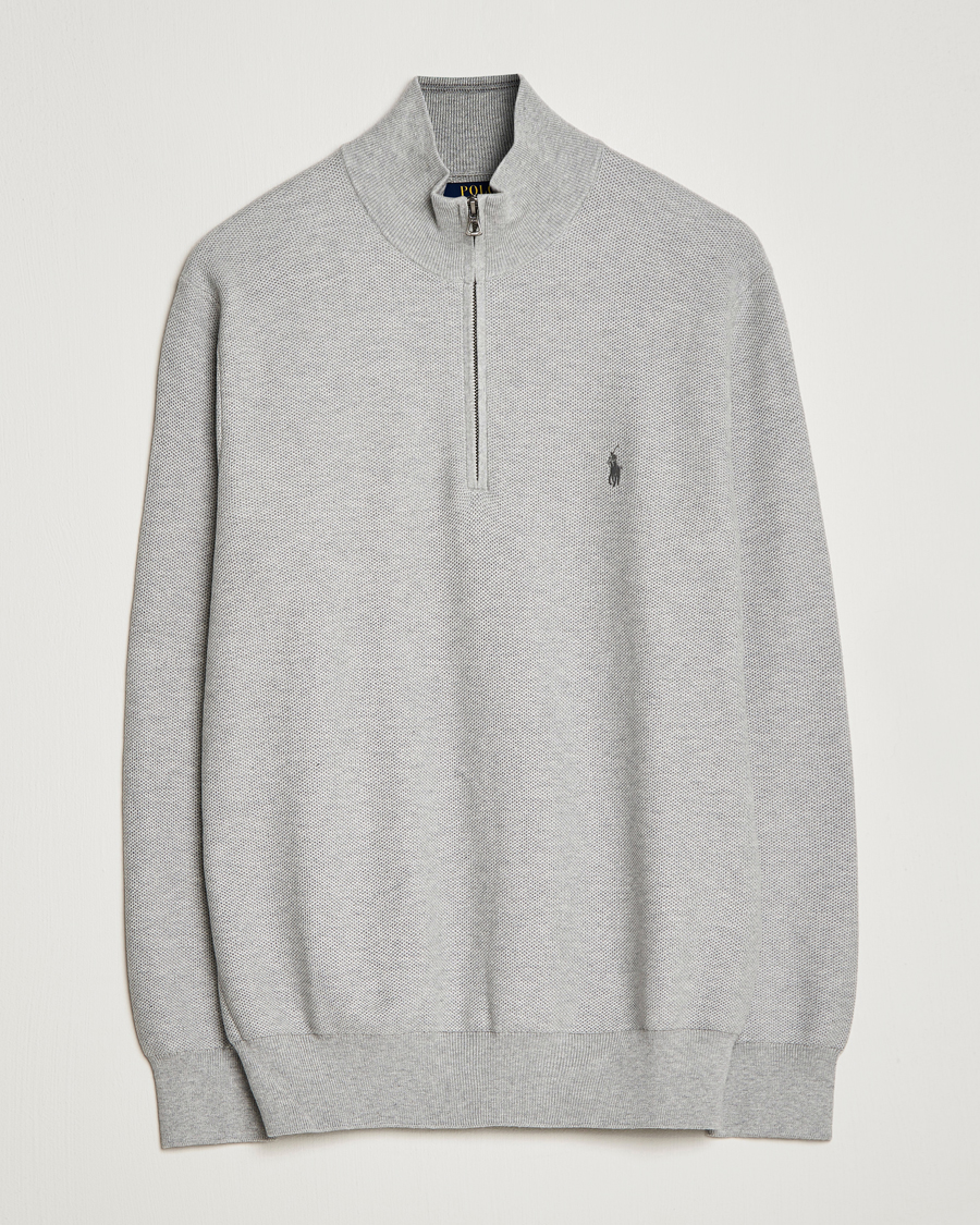 Uomini | Maglieria | Polo Ralph Lauren | Textured Half-Zip Andover Heather