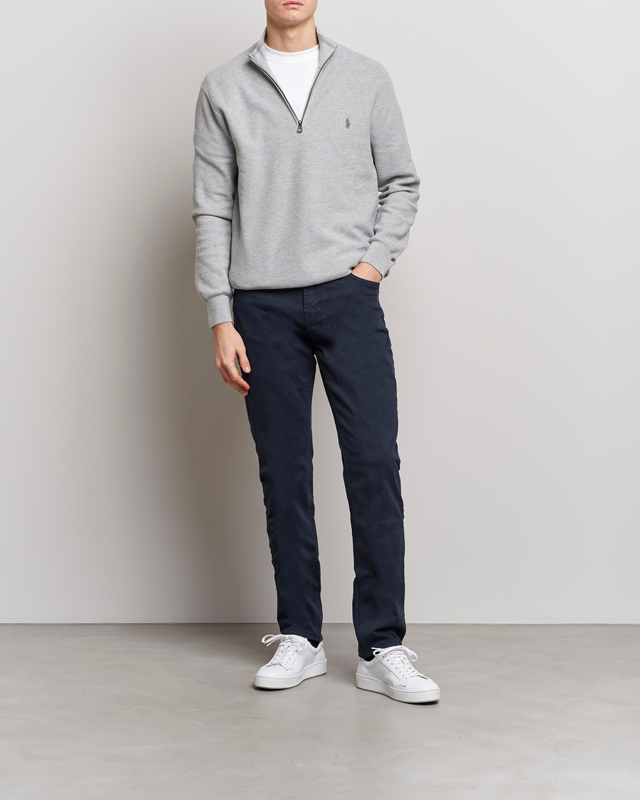Uomini | Maglieria | Polo Ralph Lauren | Textured Half-Zip Andover Heather