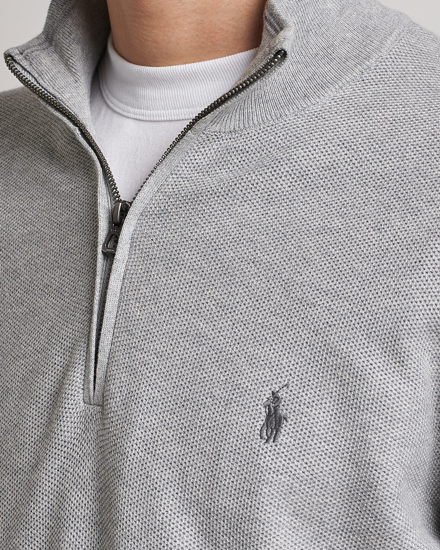 Uomini | Maglieria | Polo Ralph Lauren | Textured Half-Zip Andover Heather