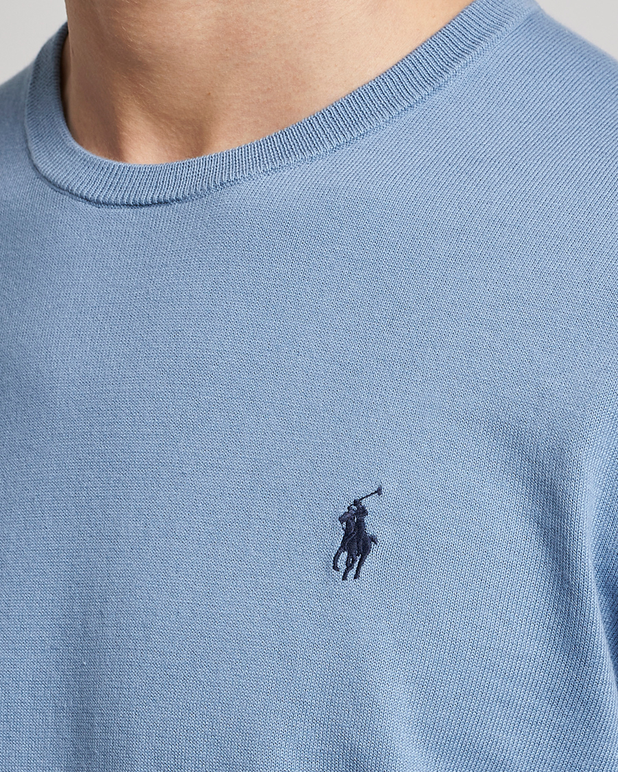 Uomini | Maglieria | Polo Ralph Lauren | Cotton Crew Neck Sweater Channel Blue