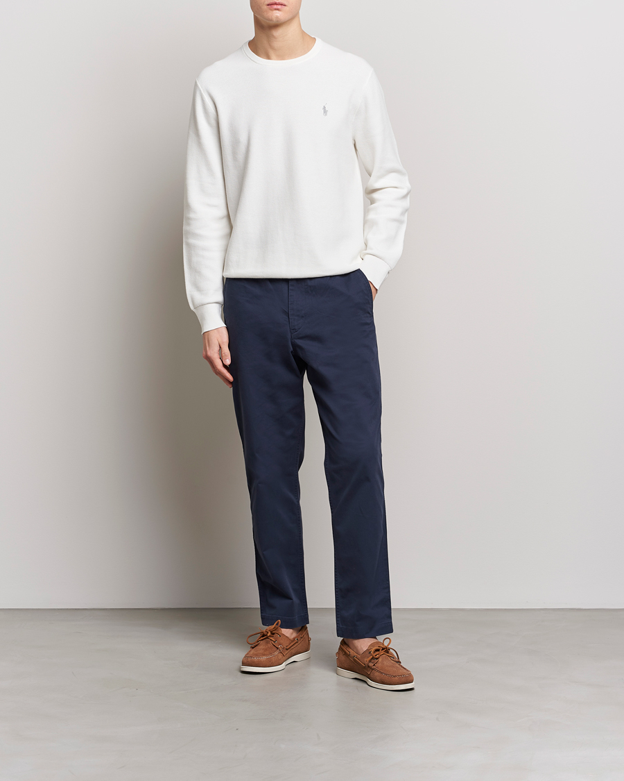 Uomini | Maglieria | Polo Ralph Lauren | Textured Crew Neck Sweater Deckwash White