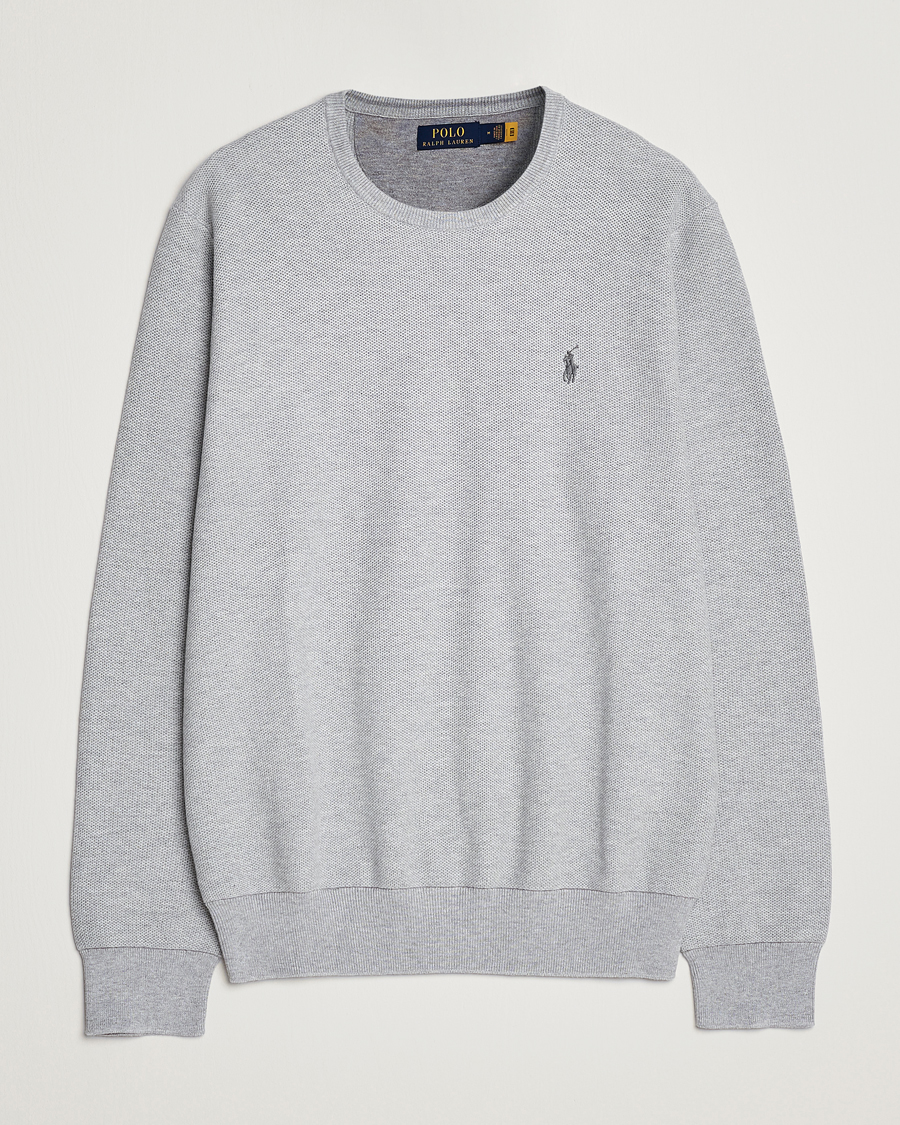 Uomini | Maglieria | Polo Ralph Lauren | Textured Crew Neck Sweater Andover Heather
