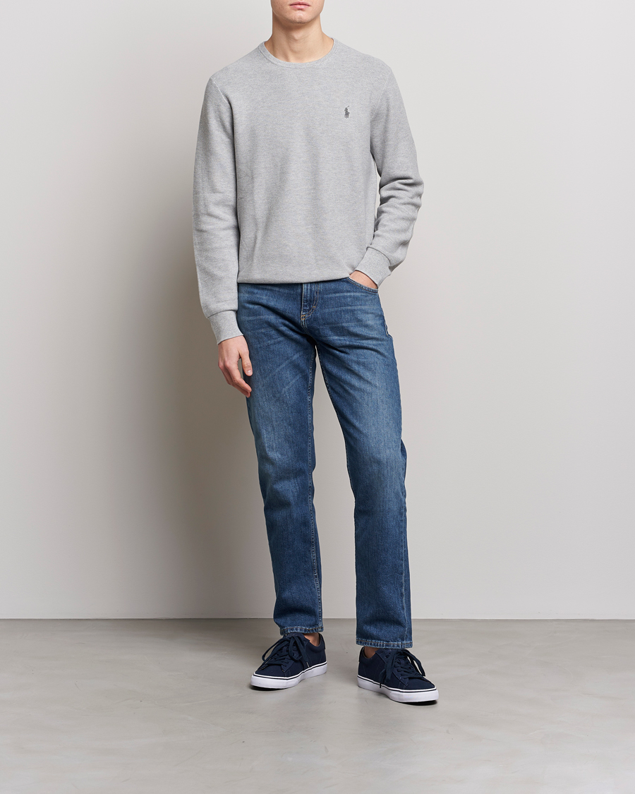 Uomini | Maglieria | Polo Ralph Lauren | Textured Crew Neck Sweater Andover Heather