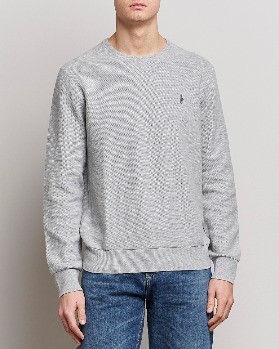 Uomini | Maglieria | Polo Ralph Lauren | Textured Crew Neck Sweater Andover Heather
