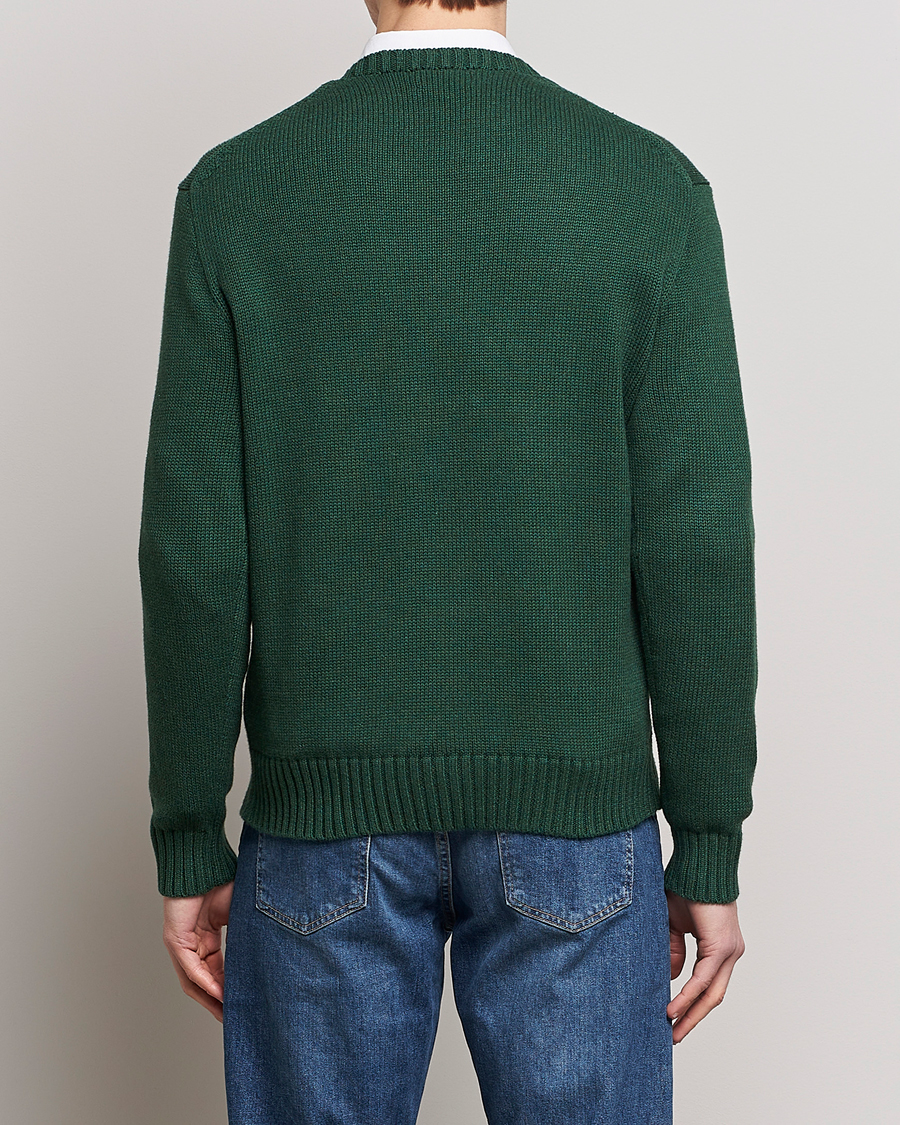 Uomini | Maglieria | Polo Ralph Lauren | Knitted Crew Neck Bear Sweater New Forest Heather