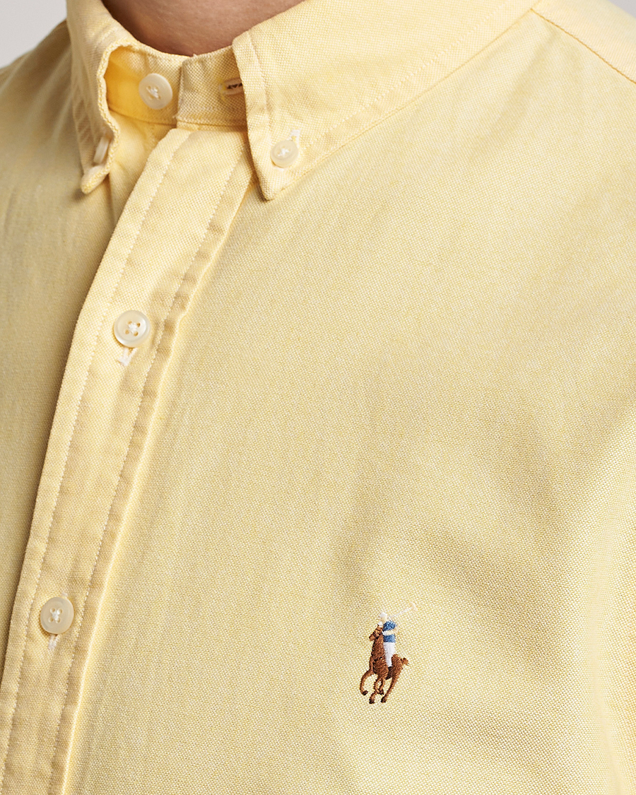 Uomini | Camicie | Polo Ralph Lauren | Slim Fit Oxford Short Sleeve Shirt Yellow