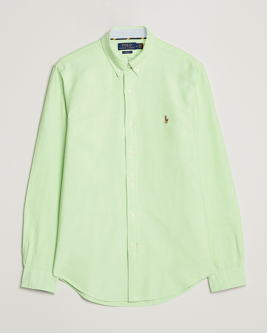 Uomini | Camicie | Polo Ralph Lauren | Slim Fit Oxford Button Down Shirt Oasis Green