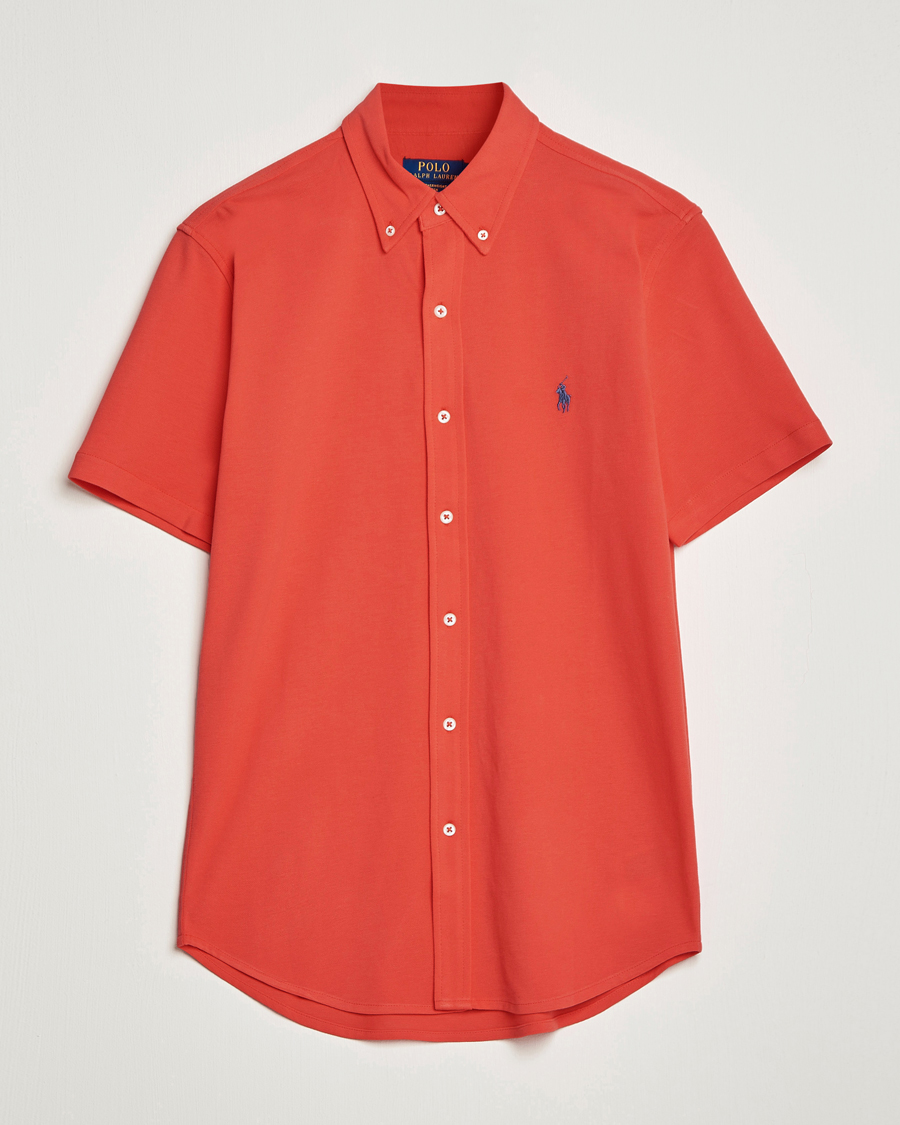 Uomini | Camicie | Polo Ralph Lauren | Featherweight Mesh Short Sleeve Shirt Red Reef
