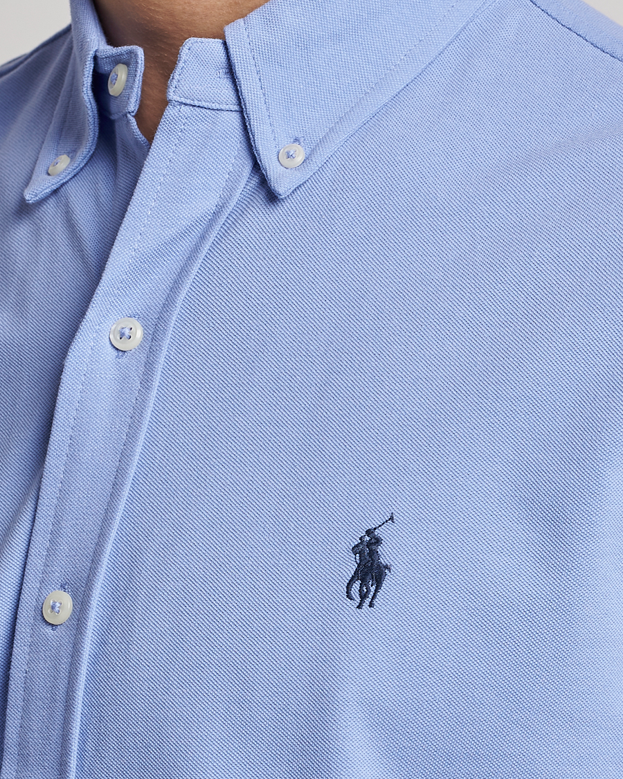 Uomini | Camicie | Polo Ralph Lauren | Featherweight Mesh Short Sleeve Shirt Lafayette Blue