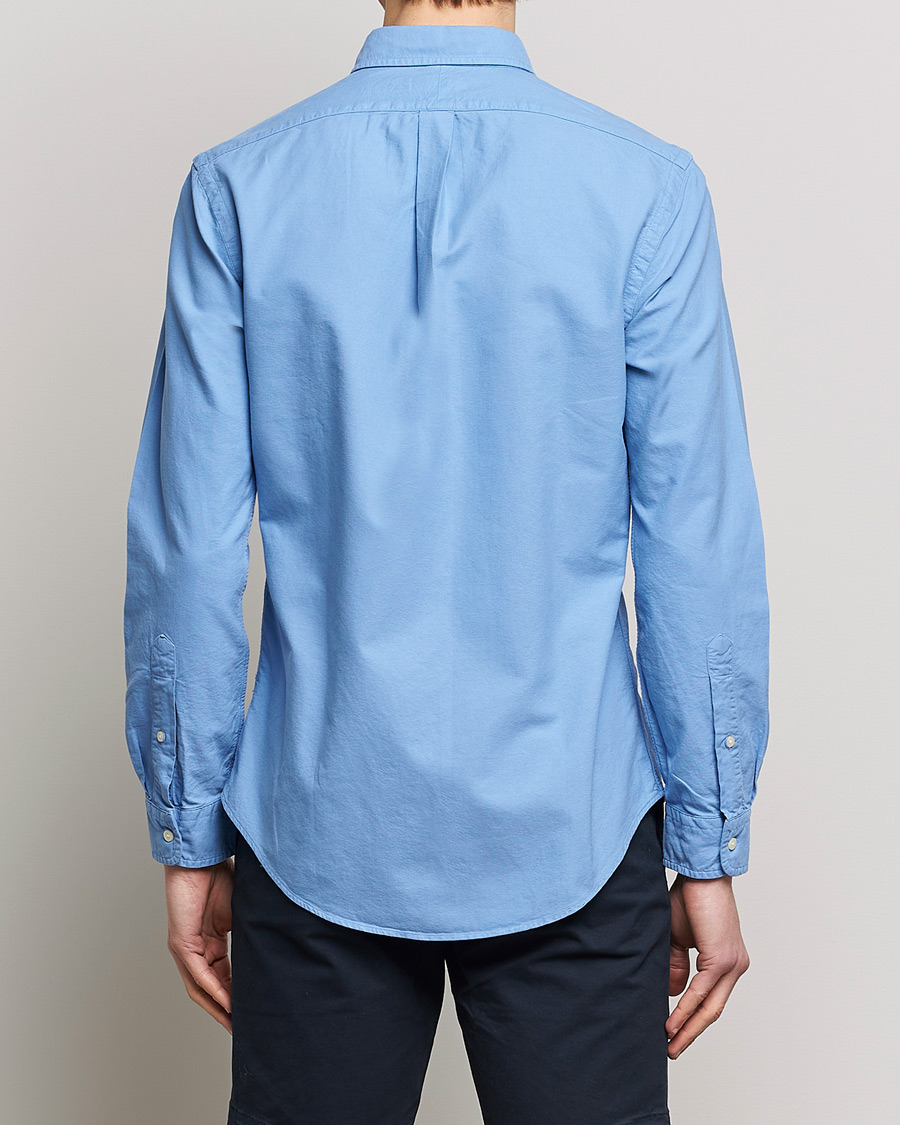 Uomini | Camicie | Polo Ralph Lauren | Slim Fit Garment Dyed Oxford Shirt Blue