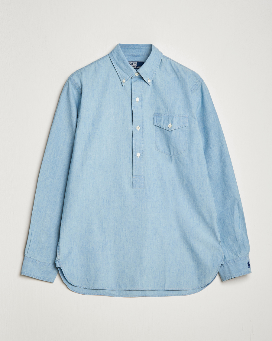 Uomini | Camicie | Polo Ralph Lauren | Chambray Popover Shirt Light Indigo