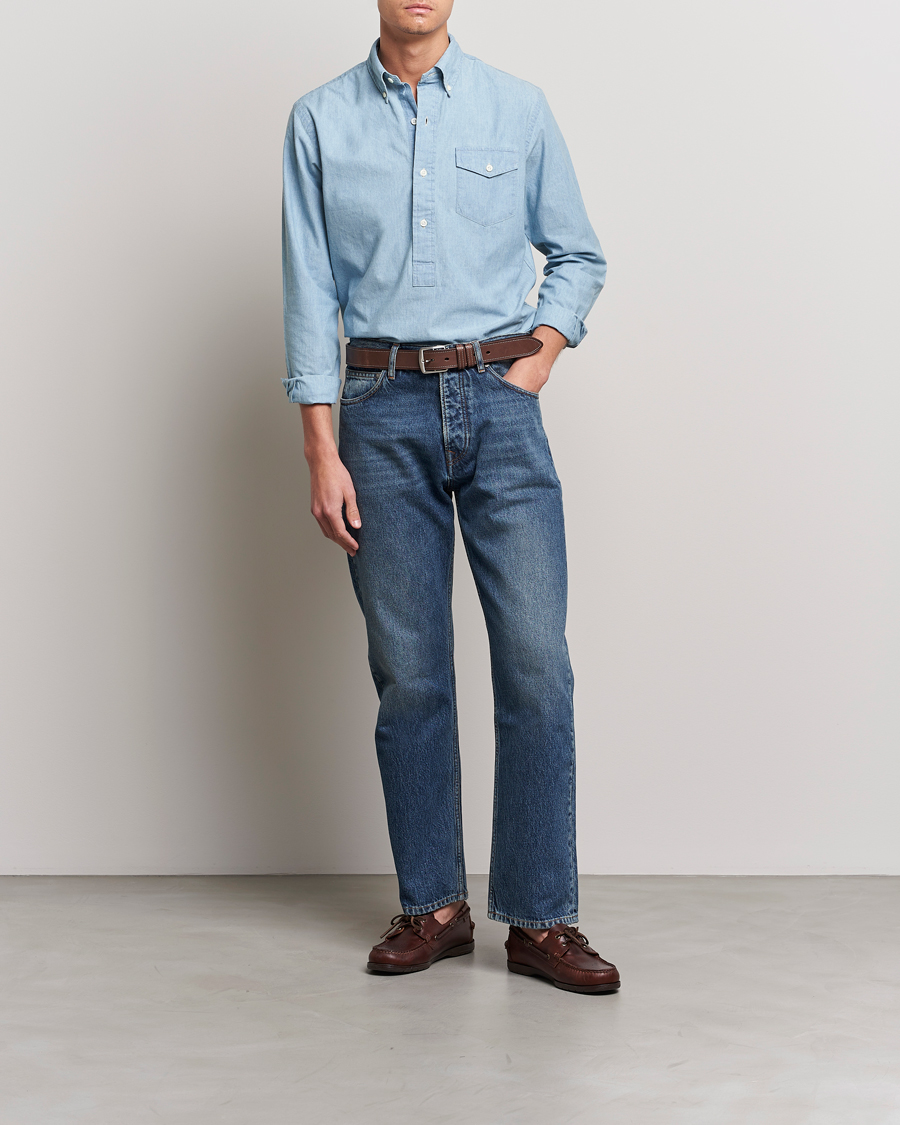 Uomini | Camicie | Polo Ralph Lauren | Chambray Popover Shirt Light Indigo