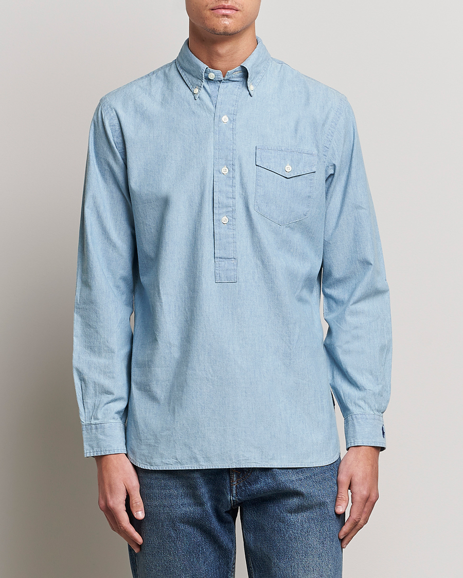 Uomini | Camicie | Polo Ralph Lauren | Chambray Popover Shirt Light Indigo