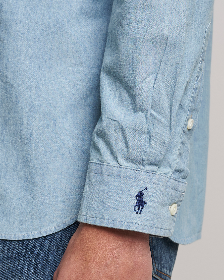 Uomini | Camicie | Polo Ralph Lauren | Chambray Popover Shirt Light Indigo