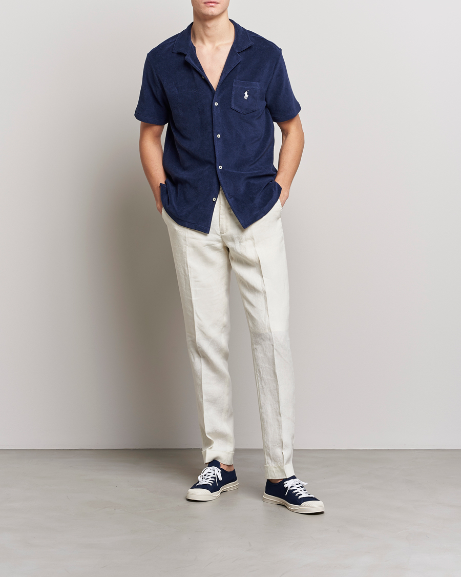 Uomini | Camicie | Polo Ralph Lauren | Cotton Terry Short Sleeve Newport Navy