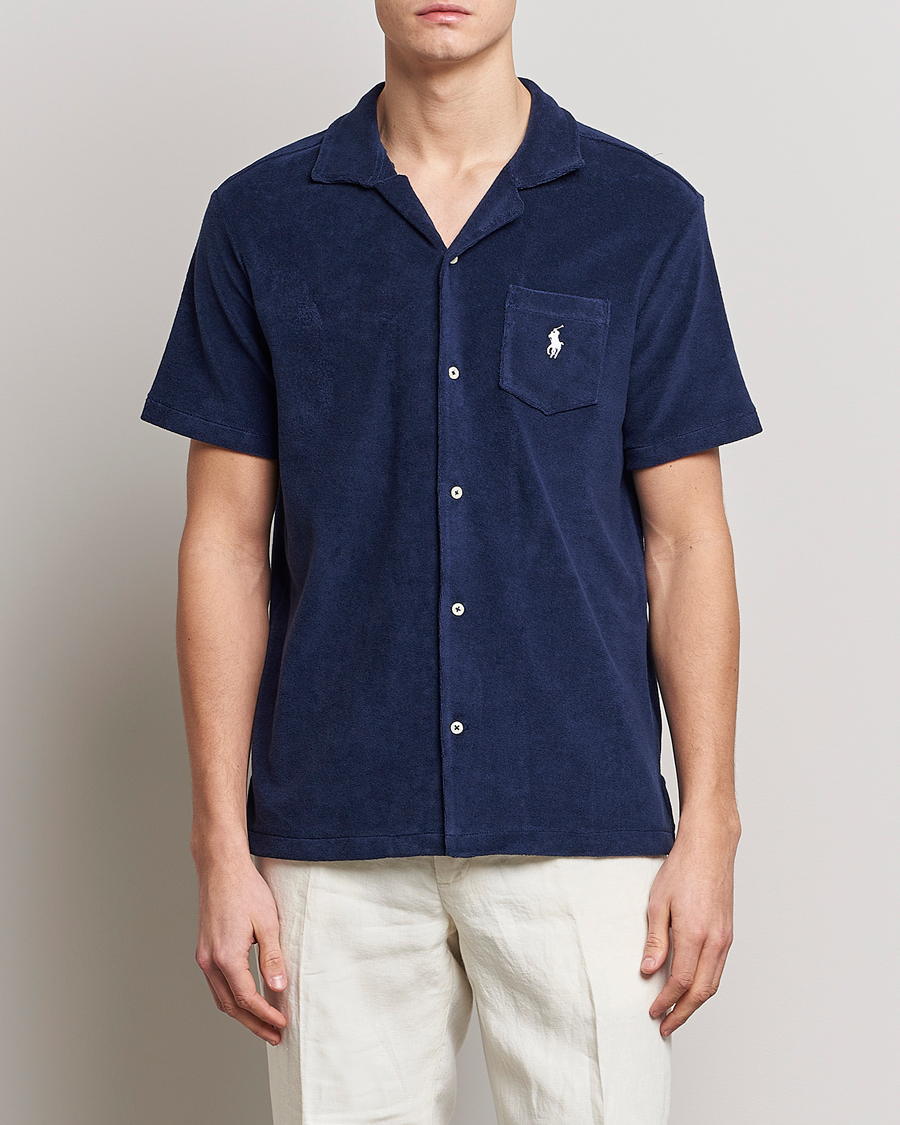 Uomini | Camicie | Polo Ralph Lauren | Cotton Terry Short Sleeve Newport Navy